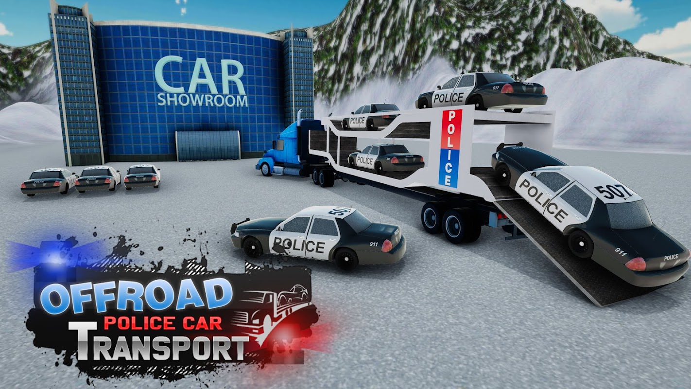 越野警车运输车(Offroad Police Car Transport)游戏最新版(3)
