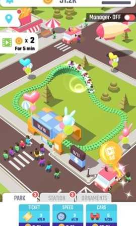 闲置过山车游戏正版图1