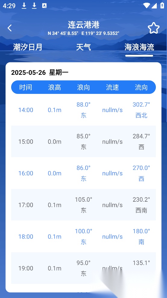 潮汐时间表 无广告版