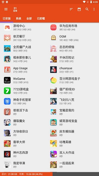 App Usage通用版图2