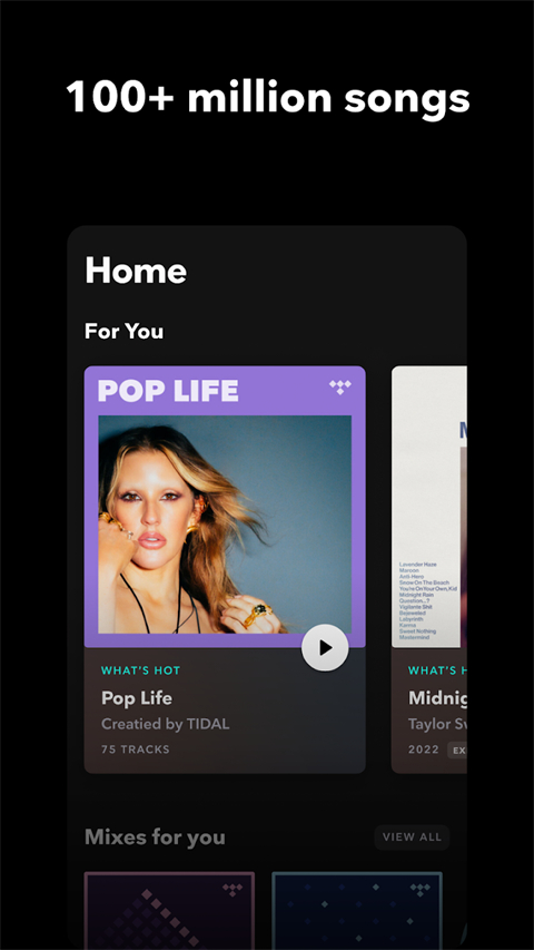 TIDAL音乐安卓免费版图1