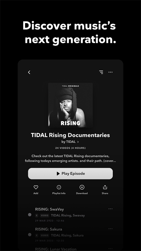 TIDAL音乐安卓免费版图2