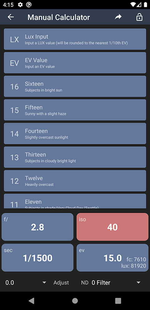 lightmeter免费版图1
