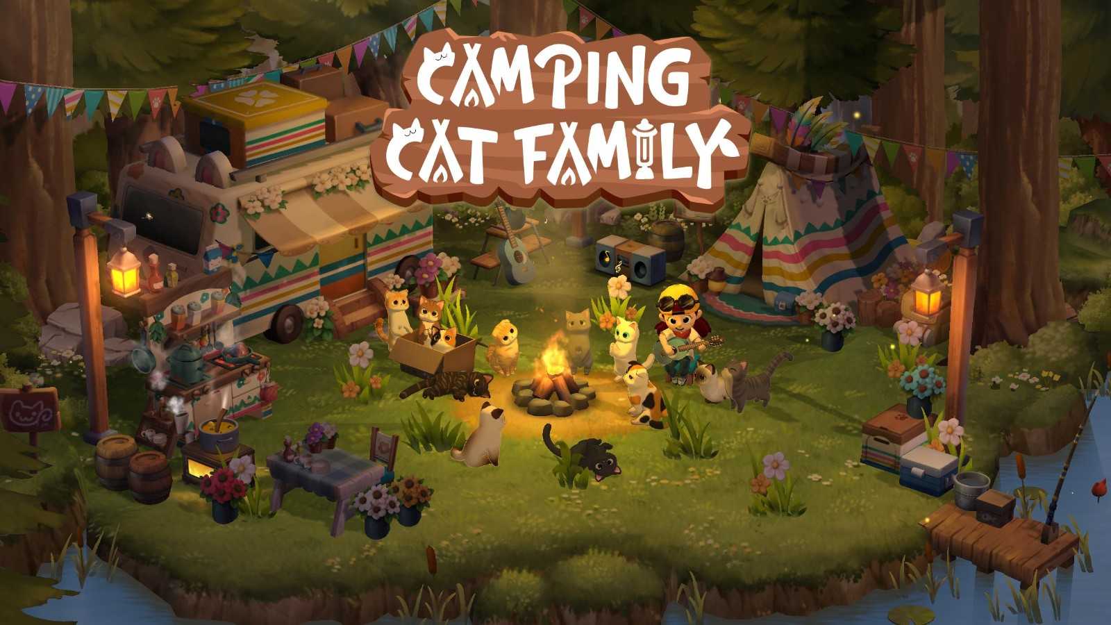 露营猫家族(Camping Cat Family)图2