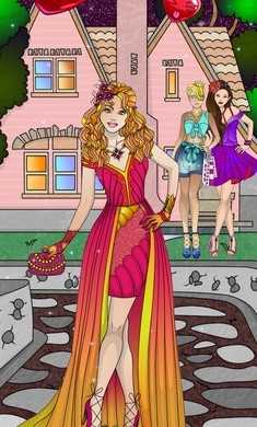 女孩装扮和涂色书(ColoringDressUp)1