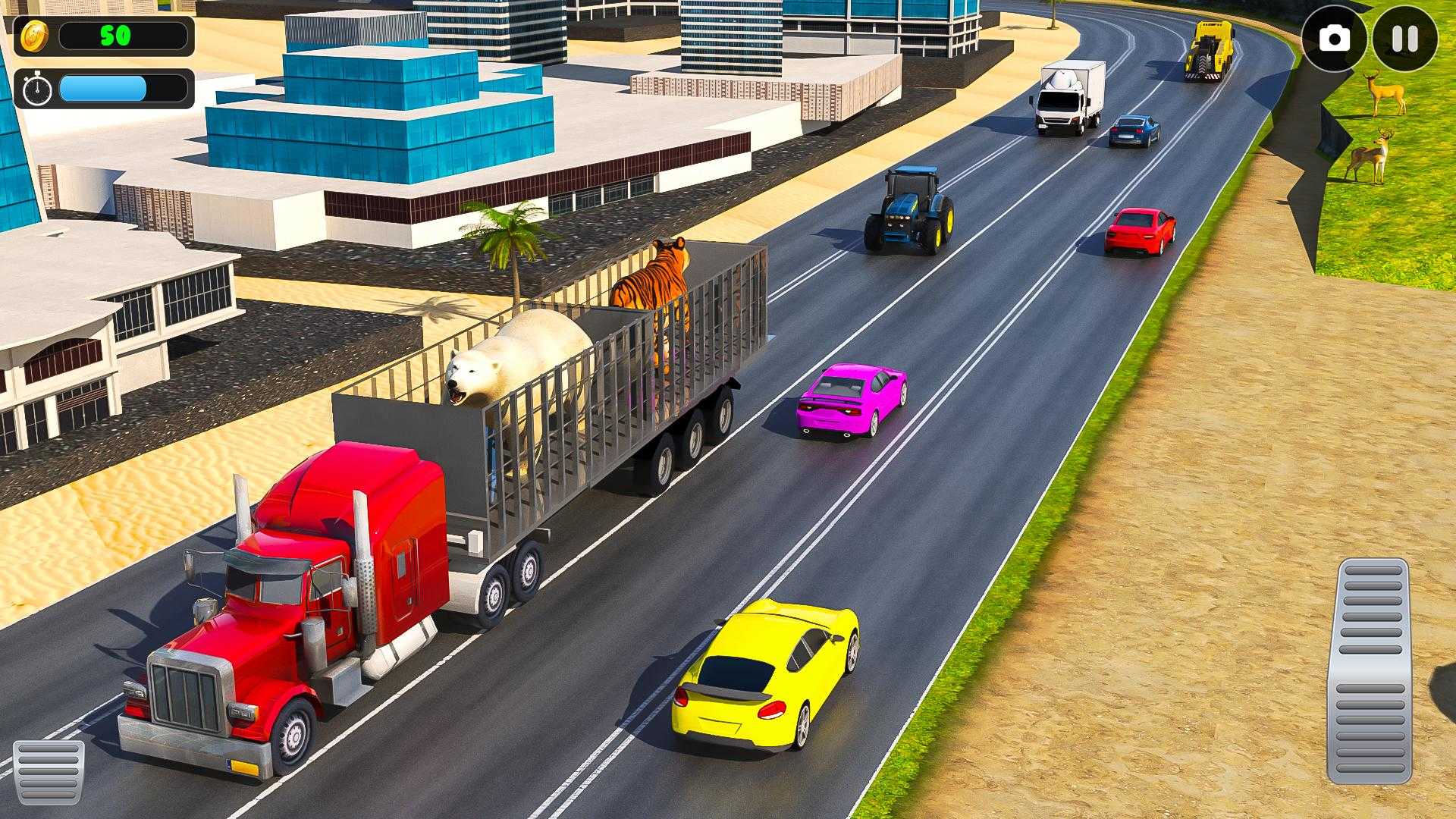 农场动物货运卡车模拟3D（Farm Animal Cargo Truck Sim 3D）图1