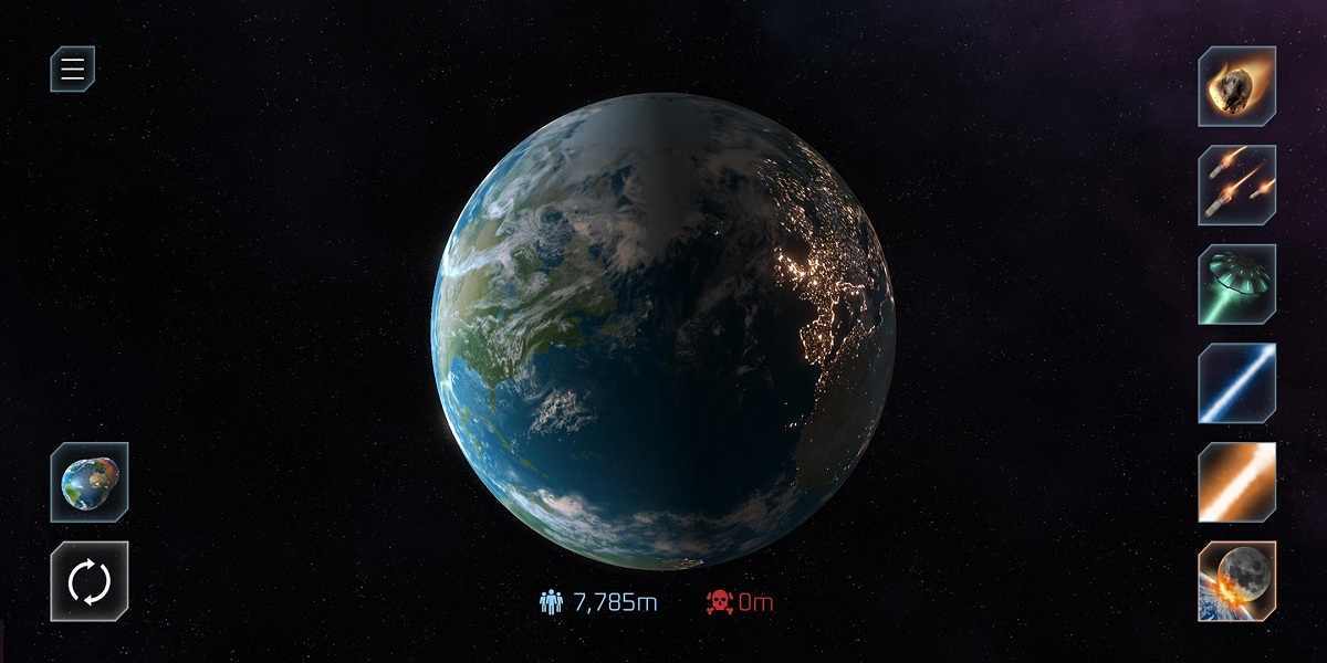 星球爆炸模拟器功能菜单原版图3
