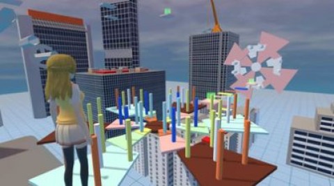 樱花校园跑酷游戏绿色版图3