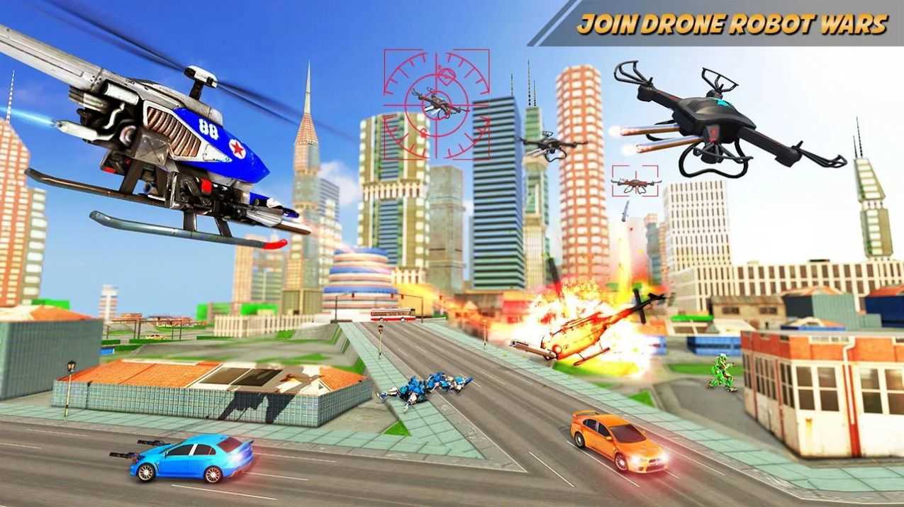 无人机大战汽车人(DroneRobotTransform)游戏无广告版图2