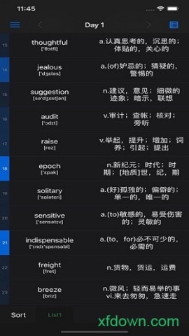 list背单词