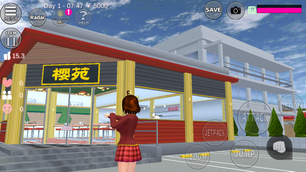 樱花校园模拟器衣服全解锁版-2
