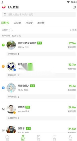 飞瓜数据平台