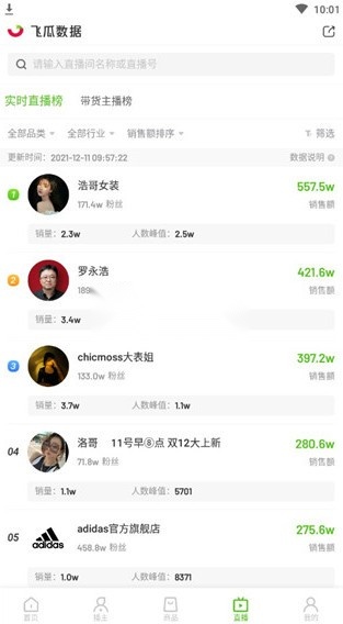 飞瓜数据平台