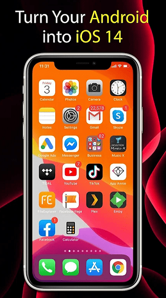 高仿iOS14系统小部件(iOSLauncher)手机正版图2