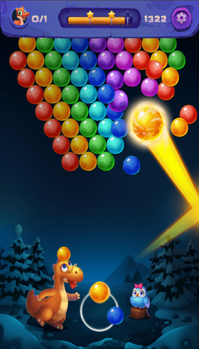 泡泡龙原始恐龙蛋(bubbleshooter)游戏绿色版图2